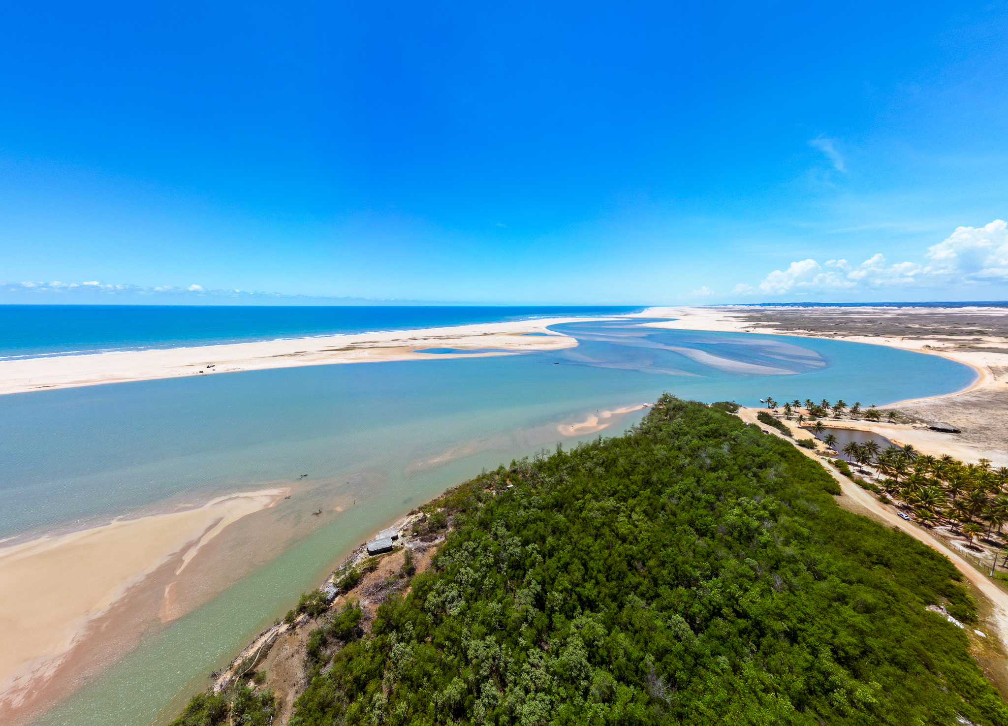 Encontro do Rio com o Mar em Ponta dos Mangues